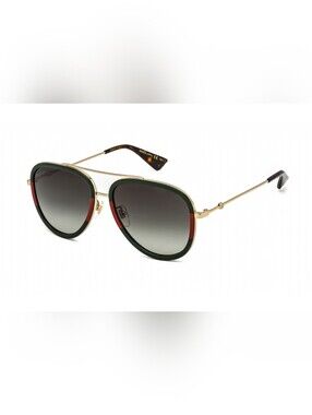 Gucci GG0062S, Gold Green / Grey Gradient, Size57X14X140